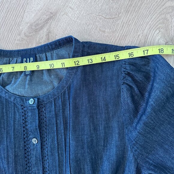NWT Denim Maxi Dress sz L (T) - Denim Blue - Picture 8 of 16
